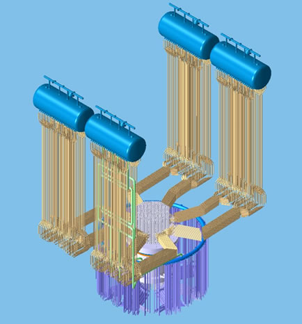 3D Model of AHWR Main heat transport system
