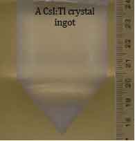 Technology to grow single crystals of CsI:Tl and fabrication of radiation detectors