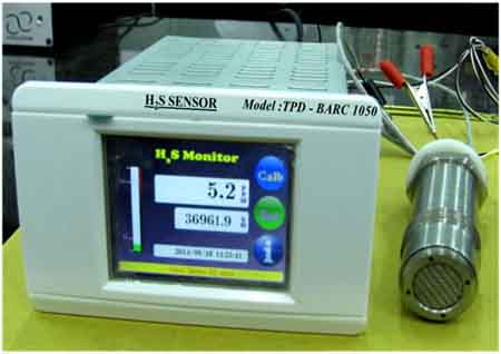 H2S Sensor with Monitor (Model: TPD-BARC 1050)