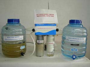 UF Membrane Assisted Device for removal of Iron from contaminated water